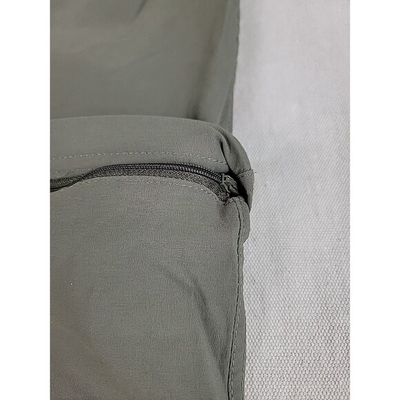 Eddie Bauer Convertable Hiking Pants Mens 38x30 * Green Stretch Lightweight EUC - Picture 6 of 14